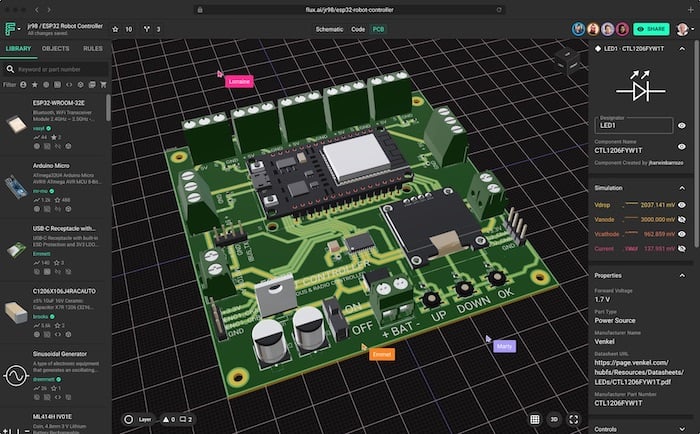 Flux Launches Collaborative PCB Design Tool