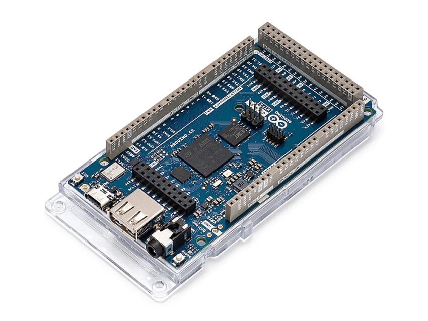 Arduino GIGA R1 Wi-Fi has the same form factor as the Arduino Mega and Due boards