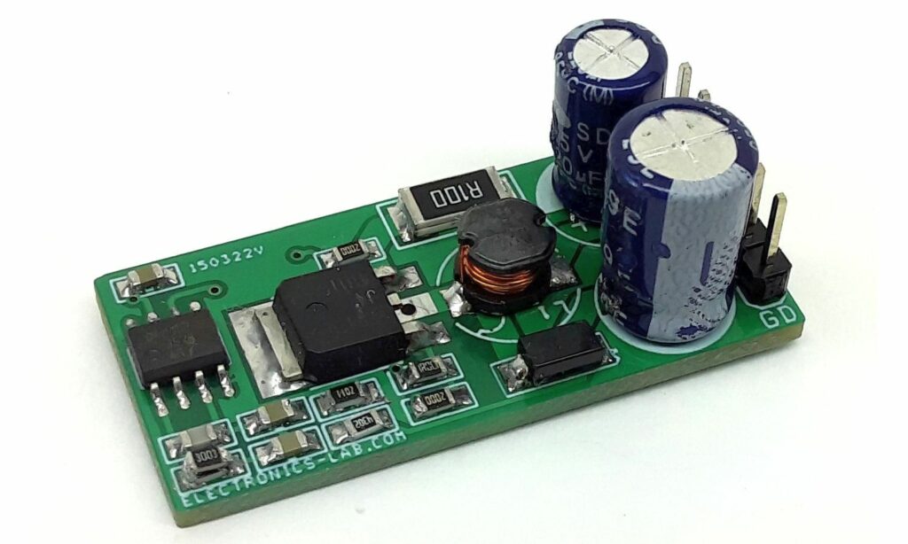 Low-Cost Boost Converter 3.3V Input – 5V Output at 250mA