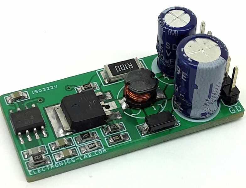 Low-Cost Boost Converter 3.3V Input – 5V Output at 250mA