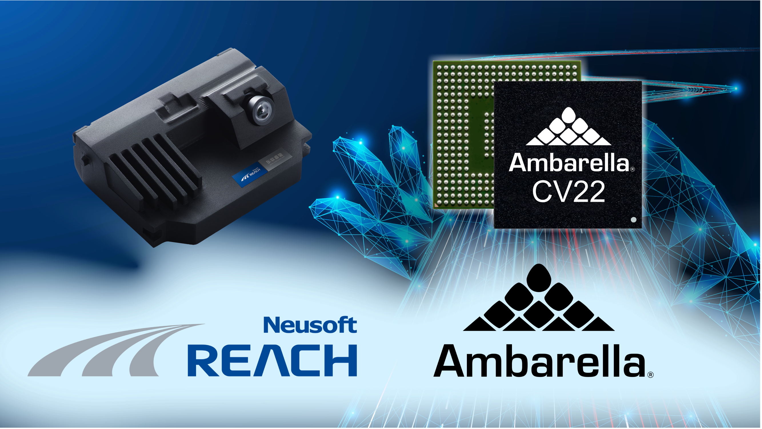 Ambarella and Neusoft Reach front ADAS smart camera in mass production