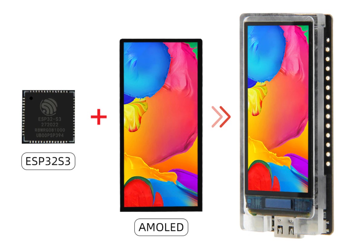 LILYGO’s Upgraded T-Display-S3 AMOLED for $25.68 USD
