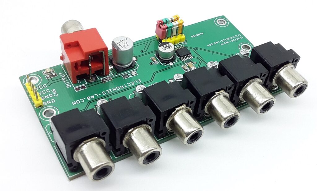 Video Driver with Built-in 6 Channel Input Selection Switch Video Driver with Built-in 6 Channel Input Selection Switch