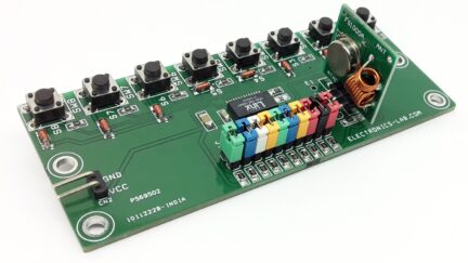 8 Channel RF Remote Transmitter with Holtek and Serial Protocol