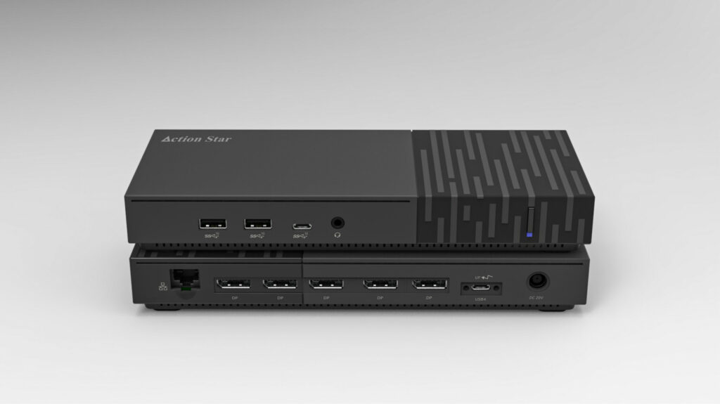Action Star’s USB4 Penta-4K120 docking station at Computex 2023 Action Star’s USB4 Penta-4K120 docking station at Computex 2023
