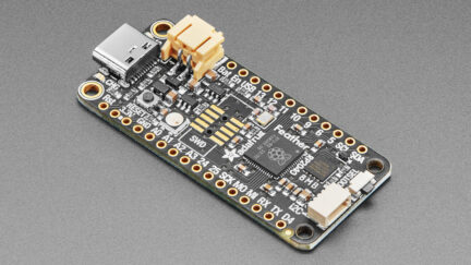 Adafruit Feather RP2040: Another feather board but with a Raspberry Pi microcontroller