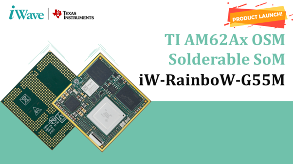 iWave unveils TI AM62Ax Solderable SoM for Competitive Automotive & Automation Soln.