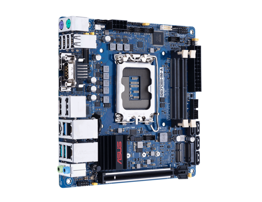 Q670E industrial mITX for 12th/13th Gen Intel® Core™ powered by 160W DC/DC