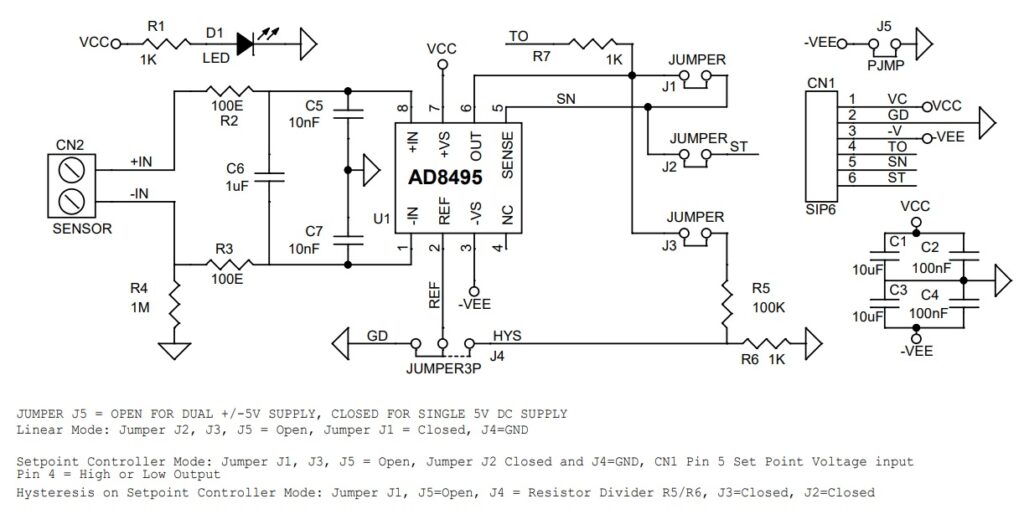 Precision Thermocouple Amplifiers with Cold Junction Compensation