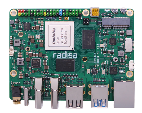 Radxa ROCK Pi 5B Single Board Computer has powerful RK3588 SoC