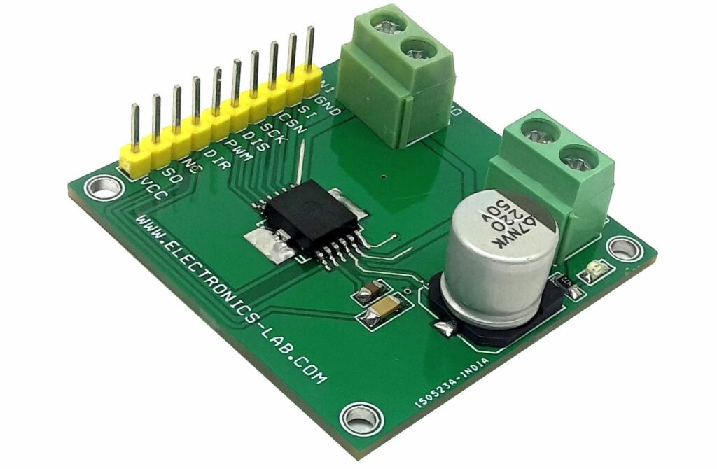 6A H-Bridge with PWM-DIR input and SPI Interface