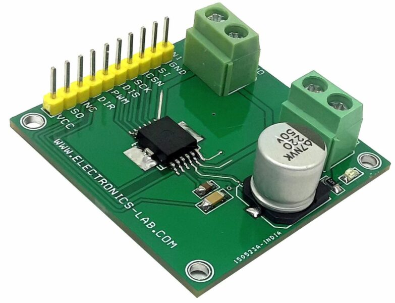 6A H-Bridge with PWM-DIR input and SPI Interface