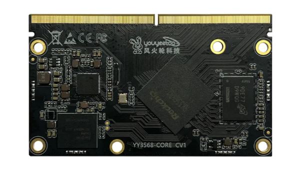Youyeetoo YY3568 Compute Module equiped with Rockchip RK3568 Quad Core A55 for AIoT Applications