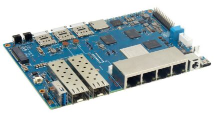 Banana Pi BPI-R4 Wi-Fi 7 Router Comes with Wi-Fi 6 Ghz, 2.5GbE SFP, 4G, and NVMe