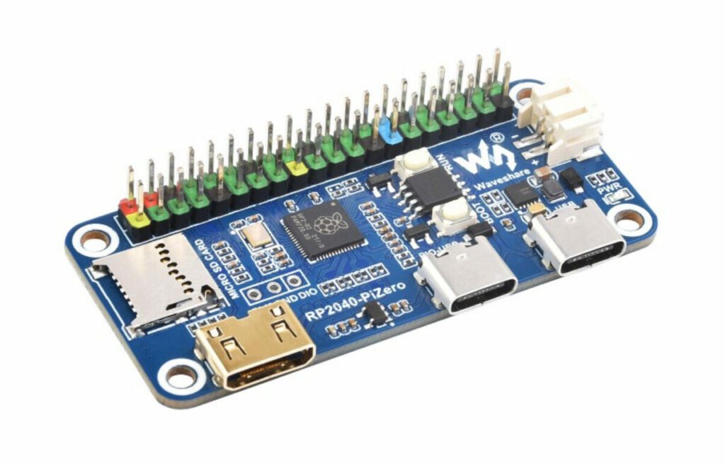 RP2040 Pi Zero Development Board is a Mix of Low-cost, Small Form Factor, High Power and Multiple Connection Interfaces