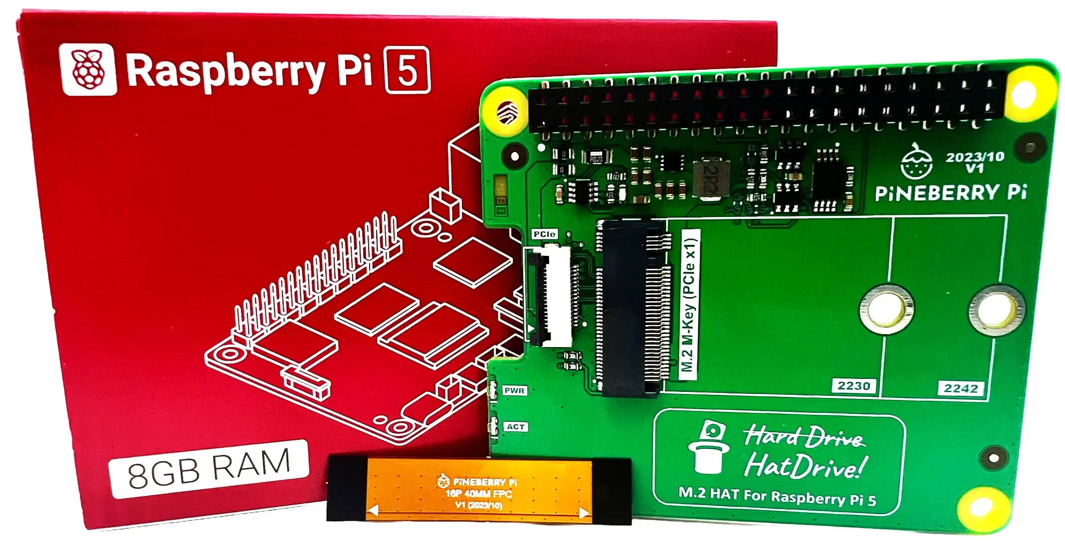 Raspberry Pi 5 gets an M.2 PCIe HAT - Meet PineBerry Pi HatDrive