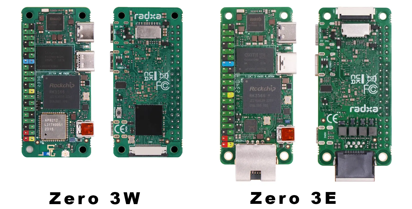 Radxa’s Latest Zero 3W & 3E Boards Boast Enhanced AI Features