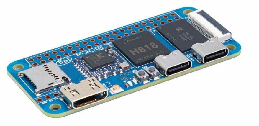 Banana Pi BPI-M4 Matches Raspberry Pi Zero W Form Factor