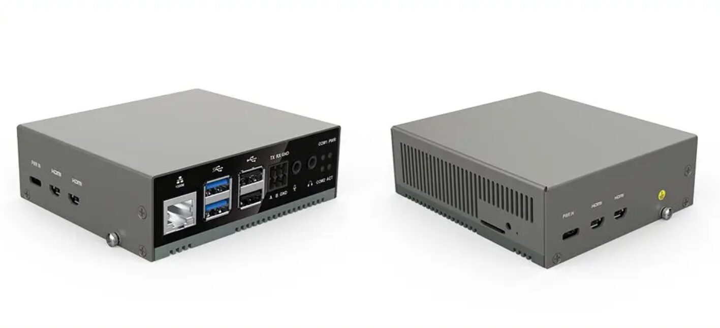 EDATEC ED-IPC3020 is A Fanless RPi 5 PC with M.2 SSD and RS485/RS232 Interfaces