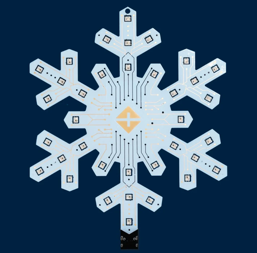 Particle Snowflake Blends Technology with Holiday Cheers