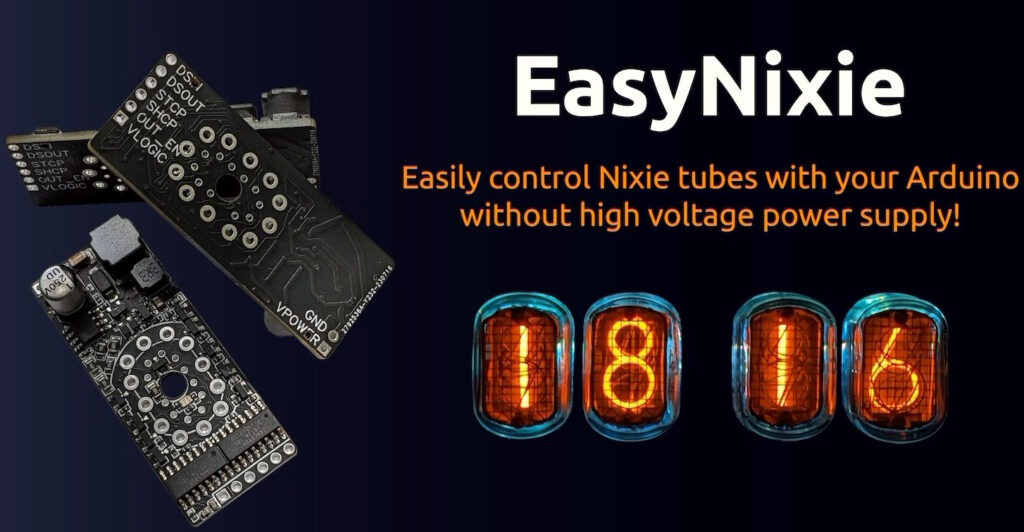 EasyNixie Is A Nixie Tube Driver Module for Arduino