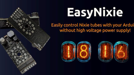 EasyNixie Is A Nixie Tube Driver Module for Arduino