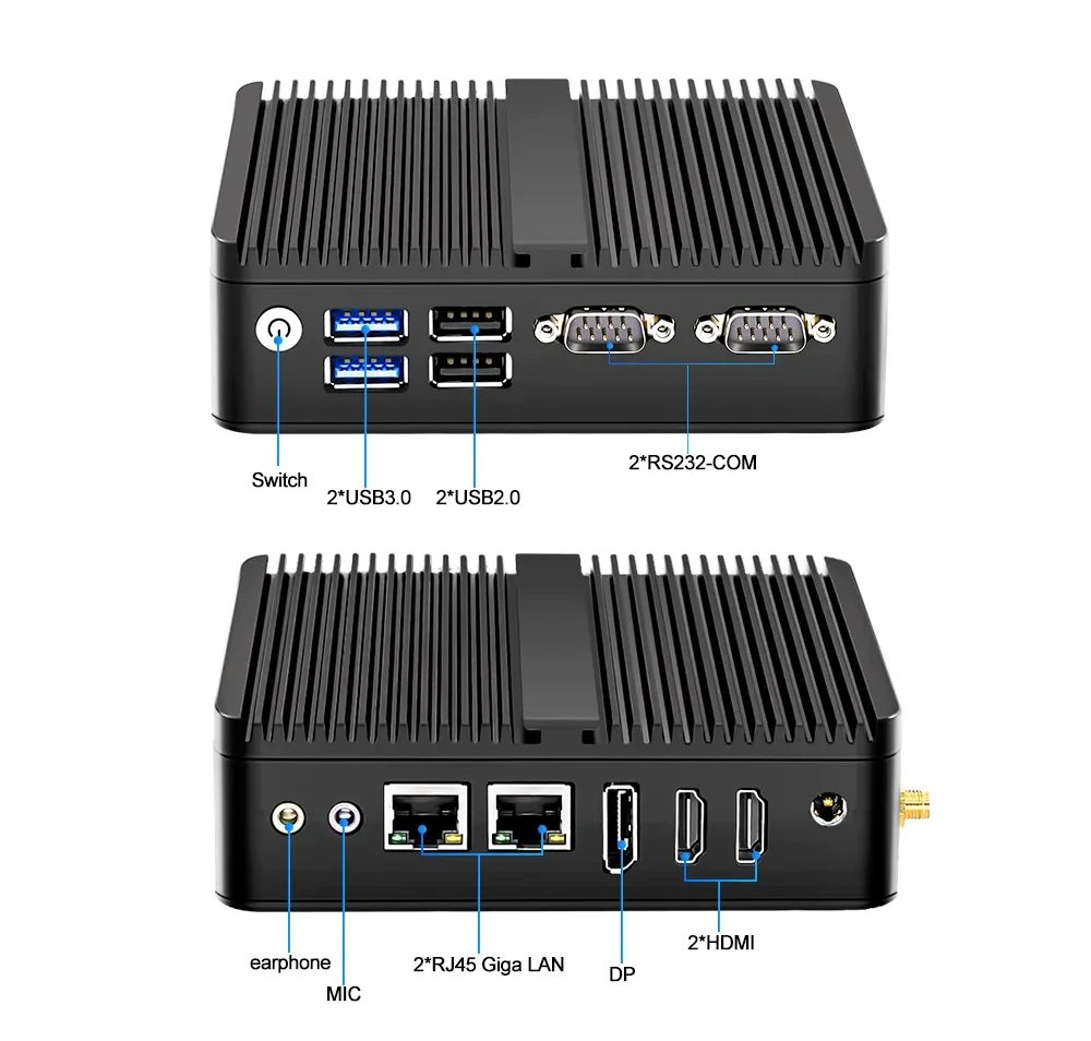 Topton M4 Fanless Mini PC Features an Intel N100 Processor at a