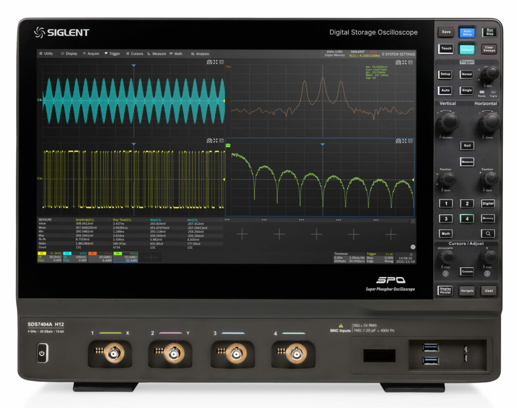 Siglent SDS7000A 4 Channel 12-Bit 4GHz MSO Oscilloscope Series