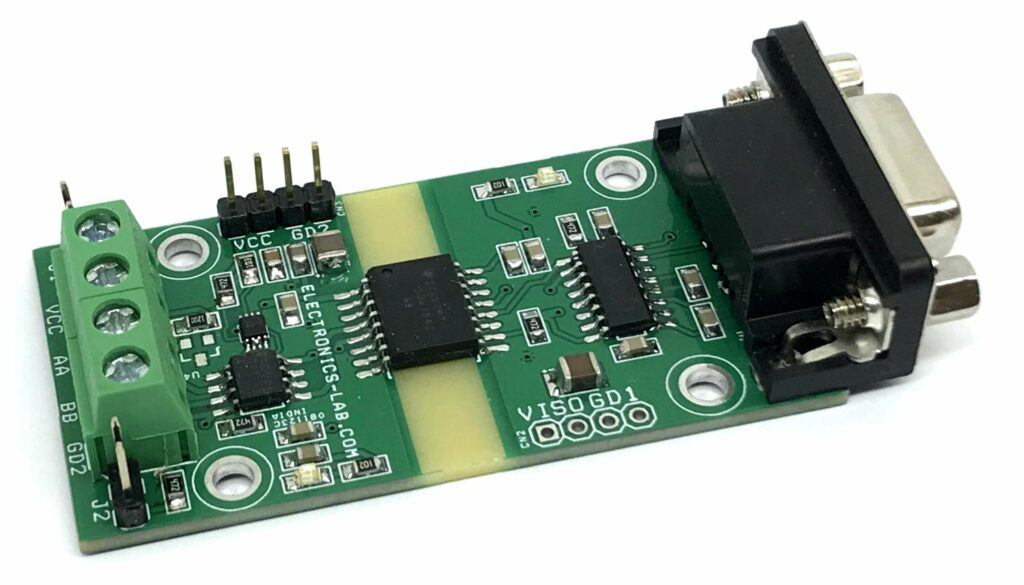 Isolated RS-232 to RS-485 Signaling Converter