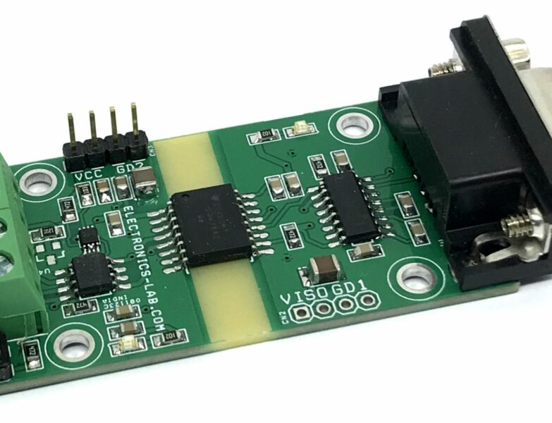 Isolated RS-232 to RS-485 Signaling Converter