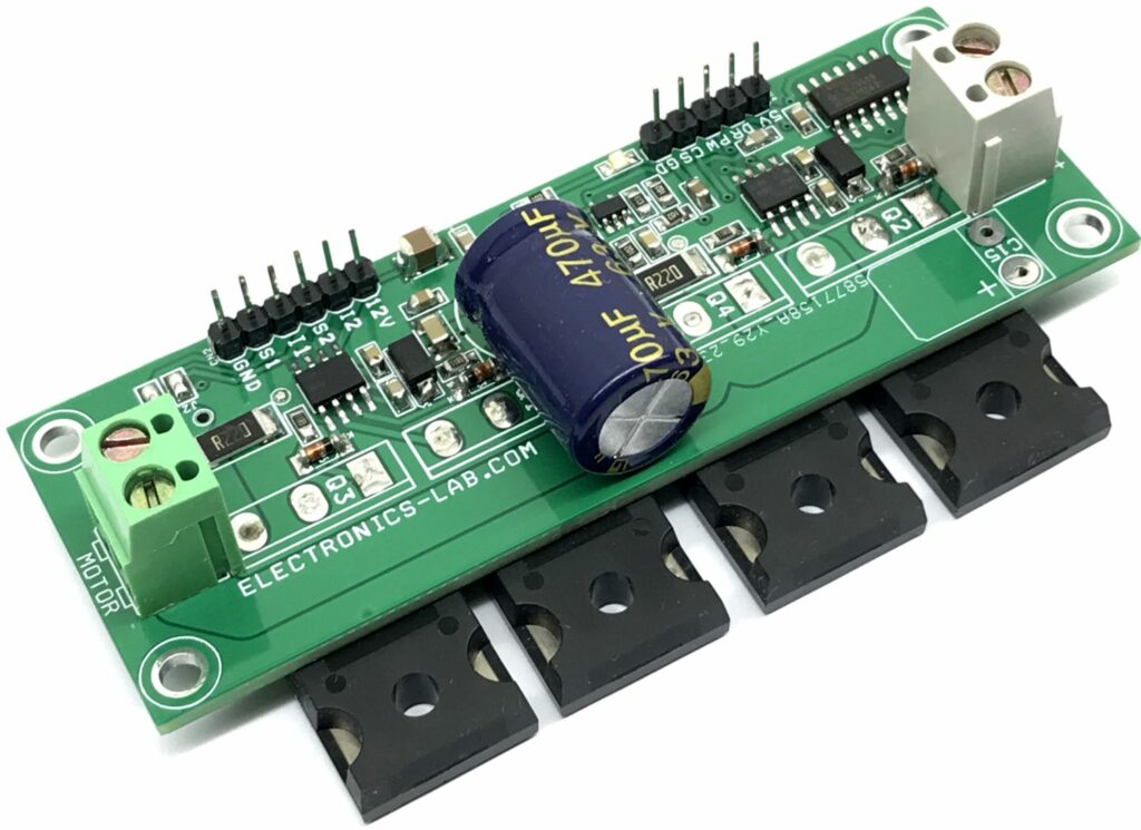 H-Bridge for High Power Brushed DC Motor with Current Sense