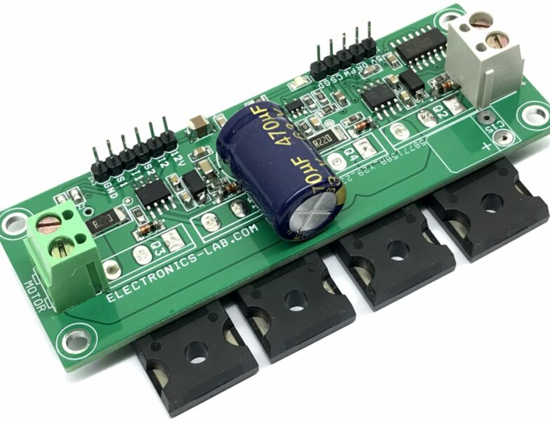 H-Bridge for High Power Brushed DC Motor with Current Sense