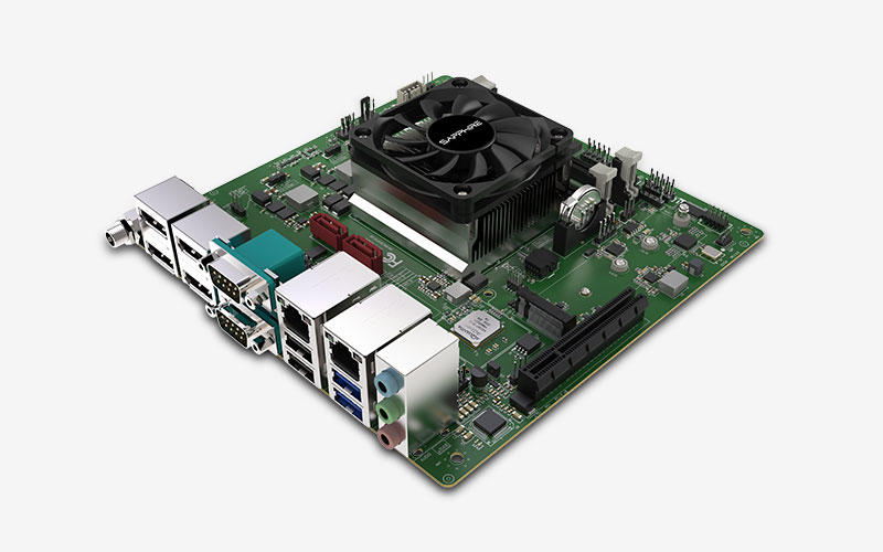 SAPPHIRE EDGE IPC-FP6 Motherboard Features AMD Ryzen Embedded V2000 CPU with 10GbE Ethernet