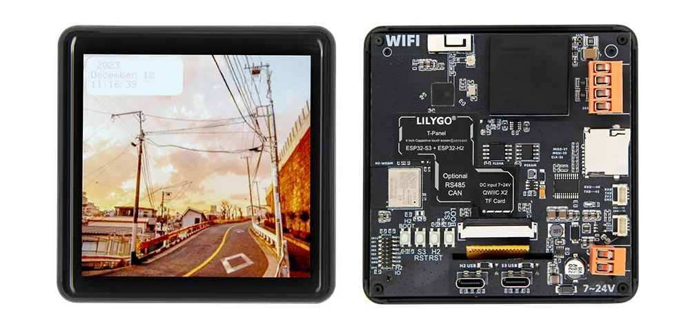 LILYGO T-Panel Combines ESP32-S3 and ESP32-H2 with A 4-inch HMI Display 