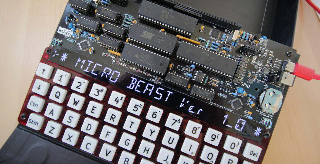 MicroBeast is A Z80-Based DIY 8-Bit Computer Kit