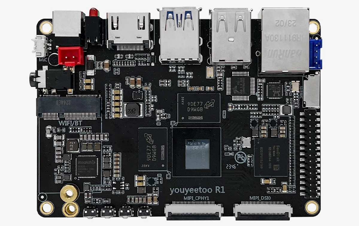 Youteetoo Cyboboard R1 features Rockchip RK3588S, M.2 sockets, NFC, and numerous rich functionalities