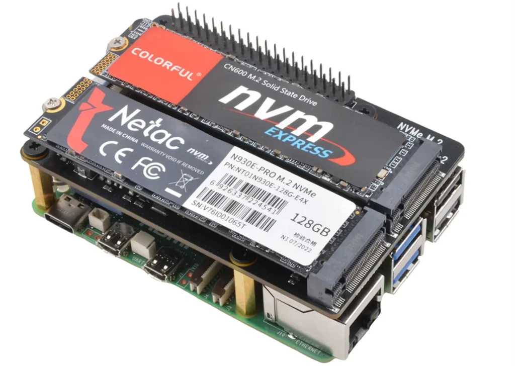 Raspberry Pi 5 Now Supports Two SSDs with Geekworm X1004 HAT+