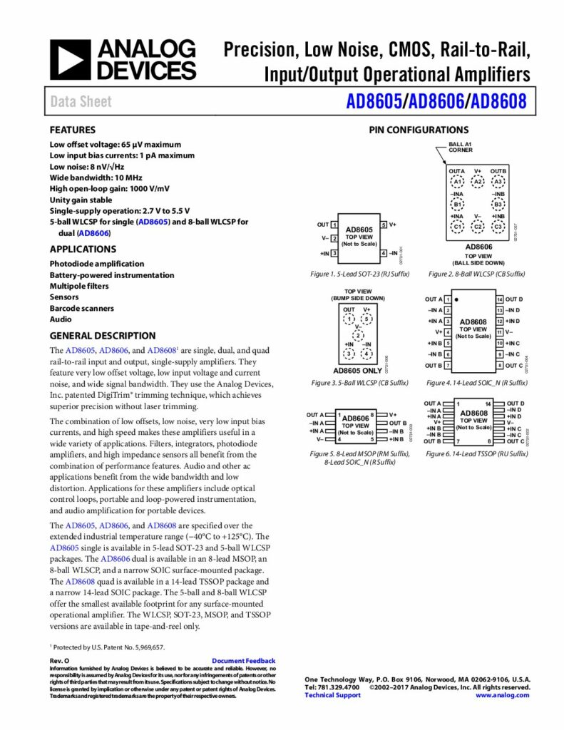 AD8605_8606_8608 - Electronics-Lab.com
