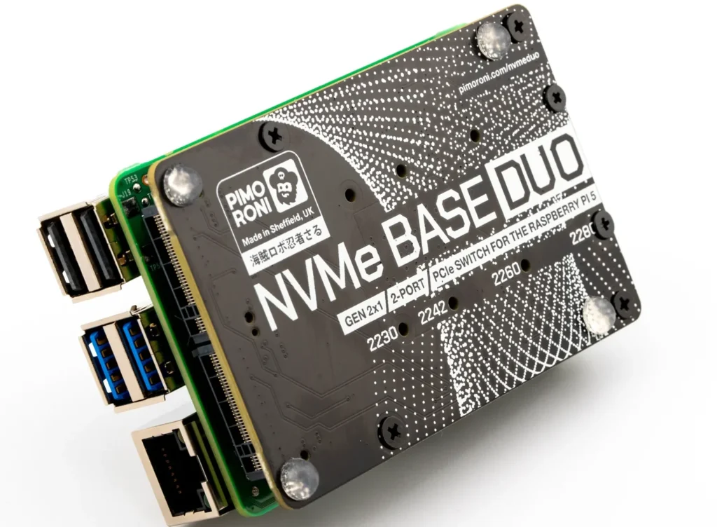 Pimoroni’s NVMe Base Duo Brings Dual SSD Support to the Pi 5