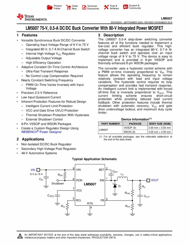 lm5007 - Electronics-Lab.com