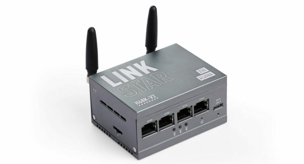 Seeedstudio LinkStar-H68K-1432 V2 is A Tiny Pocket Router with 2x1GbE 22.5GbE ports