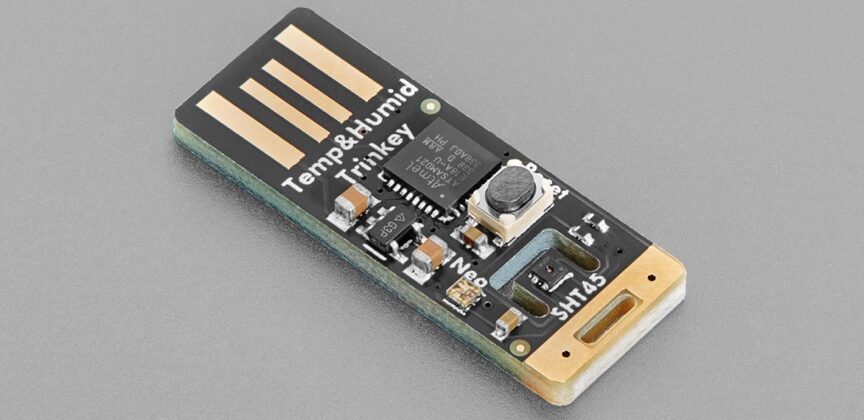 Adafruits Trinkey is A Thumb-Drive-Sized Temperature and Humidity Sensor