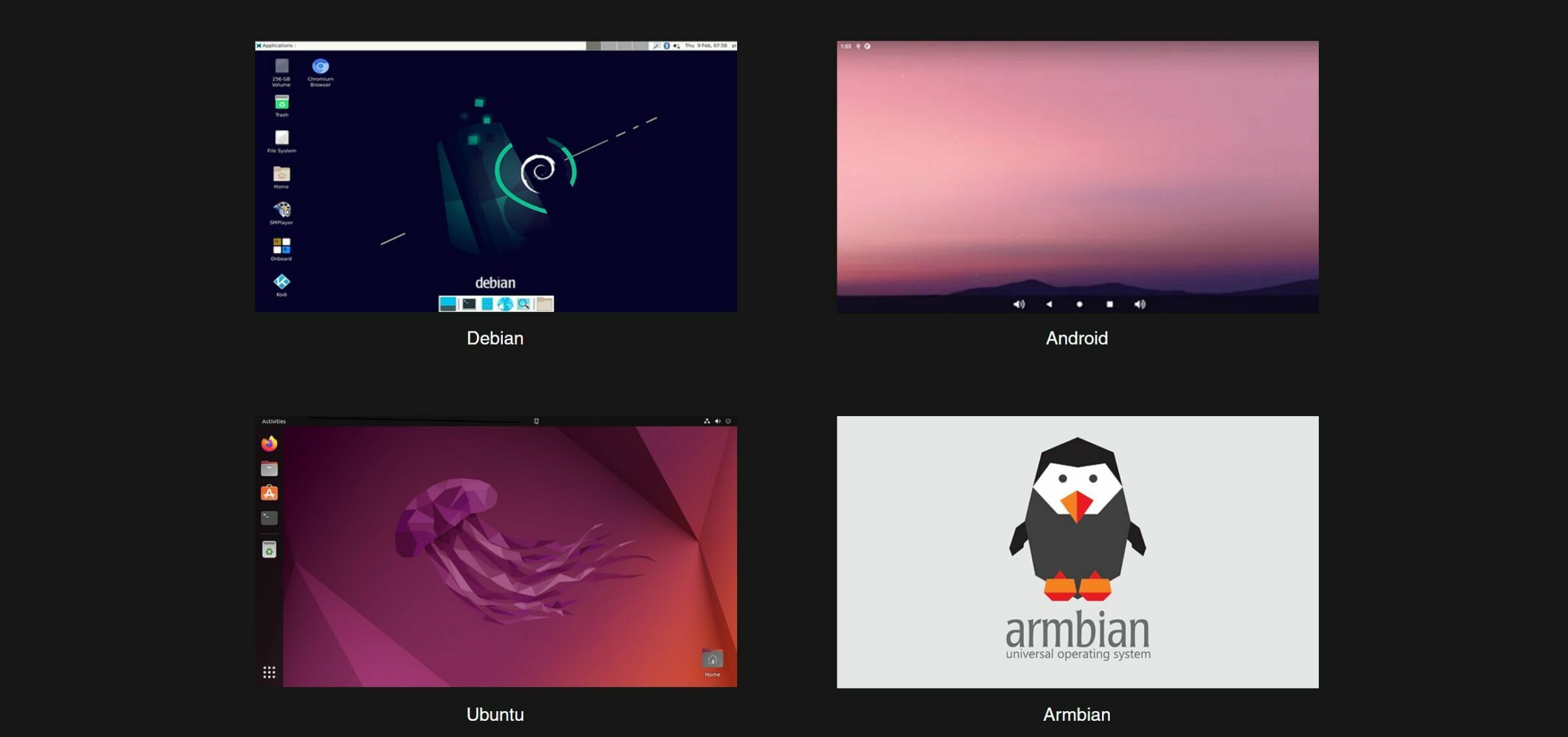 ArmSoM Sige7 Supported Linux Distributios