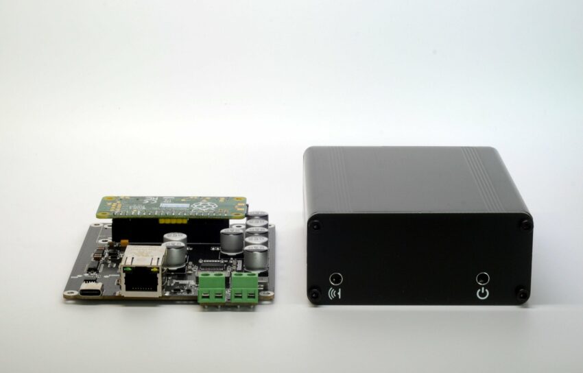 Louder Raspberry Pi incorporates the computing power of the Raspberry Pi Zero and the Hi-Fi audio processing capabilities of TI’s TAS5805M DAC in a compact, aluminum case.
