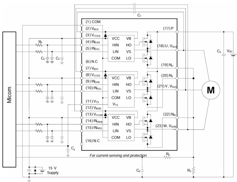 example application schematic - Electronics-Lab.com