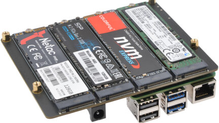 SupTronics X1011 is Designed to add Four SSDs to Raspberry Pi 5