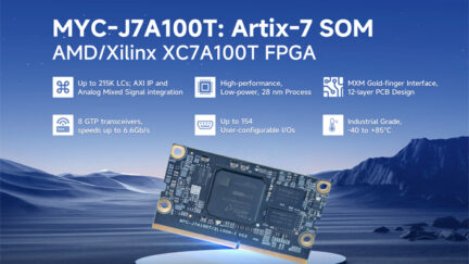 MYIR Introduces New SOM Featuring AMD/Xilinx Artix-7 XC7A100T FPGA