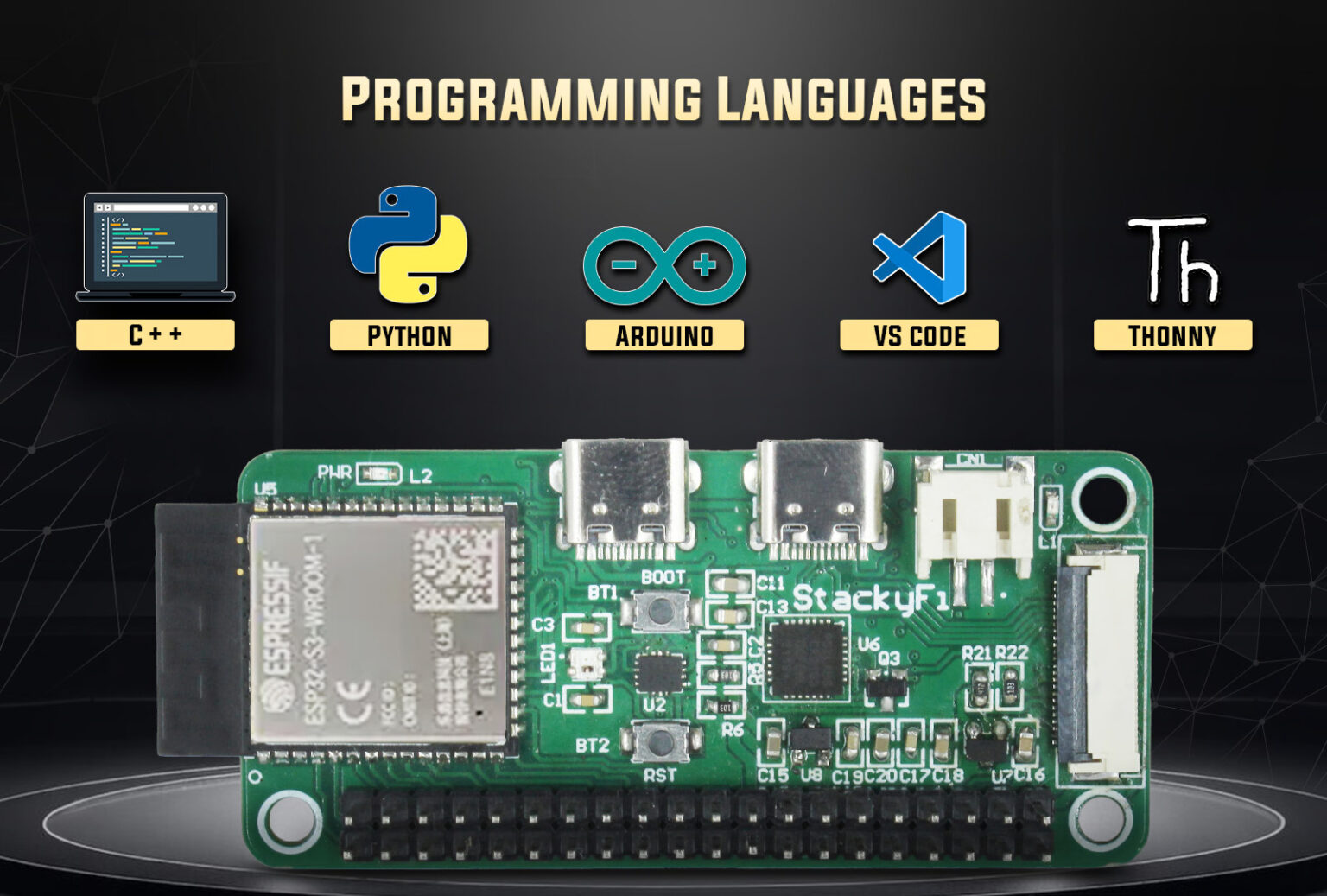SB Components StackyFi A ESP32-S3 Board in Raspberry Pi Zero From ...