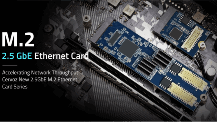 Cervoz MEC-LAN-2631i PCIe Expansion Card is Designed to add 2.5GbE Connectivity with M.2 Port