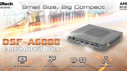 ASRock Industrial Debuts Advanced DSF-A6000 Embedded Box for Modern Business Applications